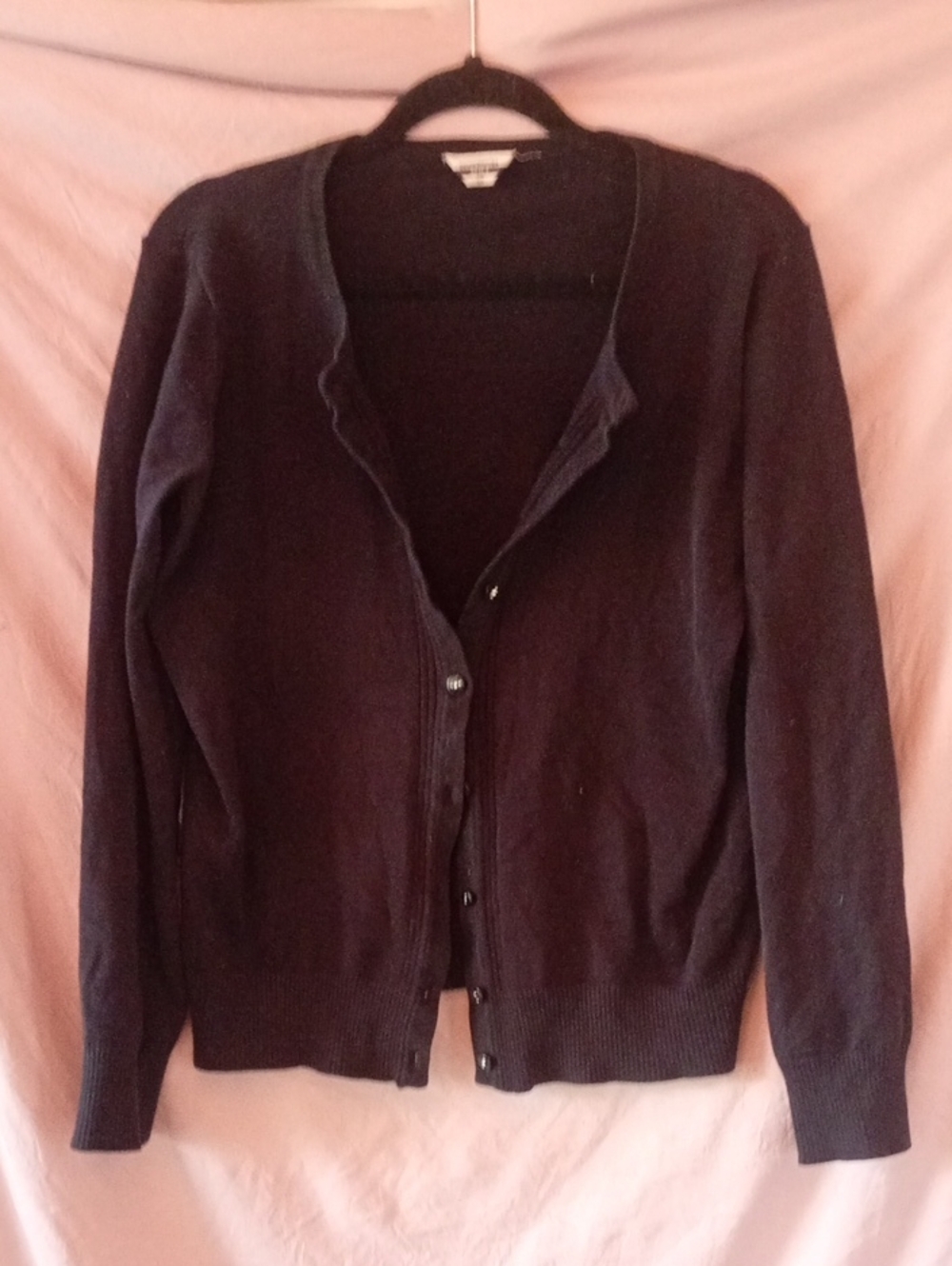 Denver Hayes Dark Brown Button-Front Women's Cardigan